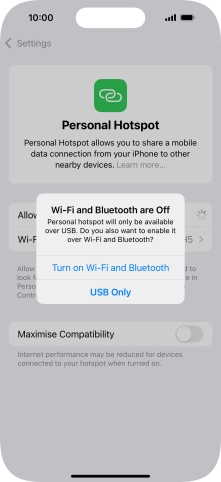 If Wi-Fi is turned off, press Turn on Wi-Fi and Bluetooth.