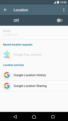 Press the indicator to turn the function on or off.