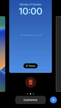 Press the delete icon.
