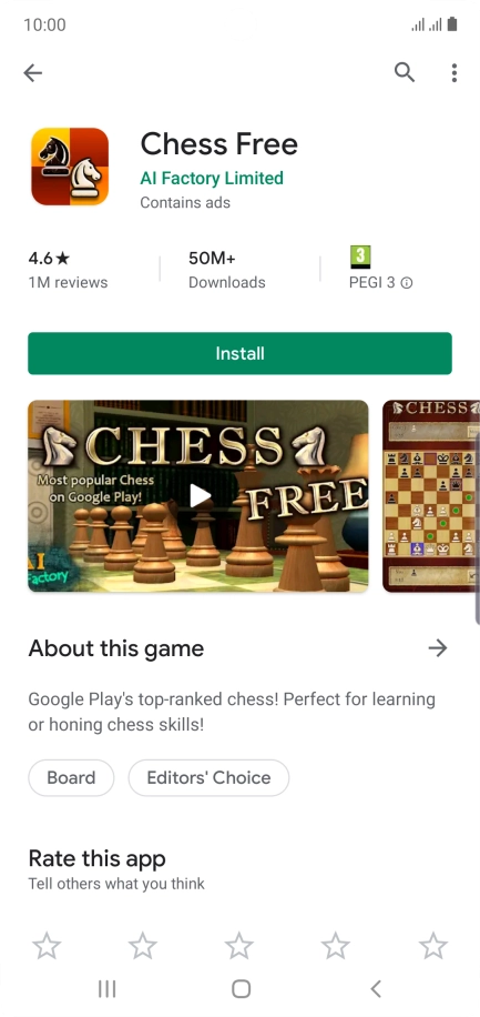 Press Install and follow the instructions on the screen to install the app.