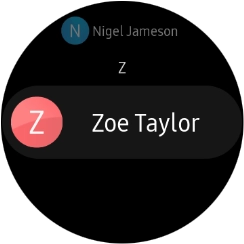 Press the required contact.