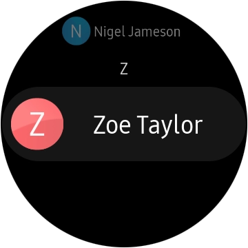 Press the required contact.