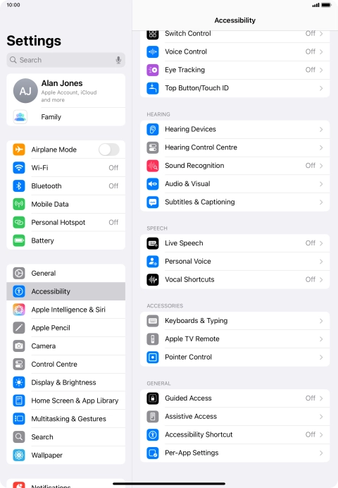 Press the required category below 
