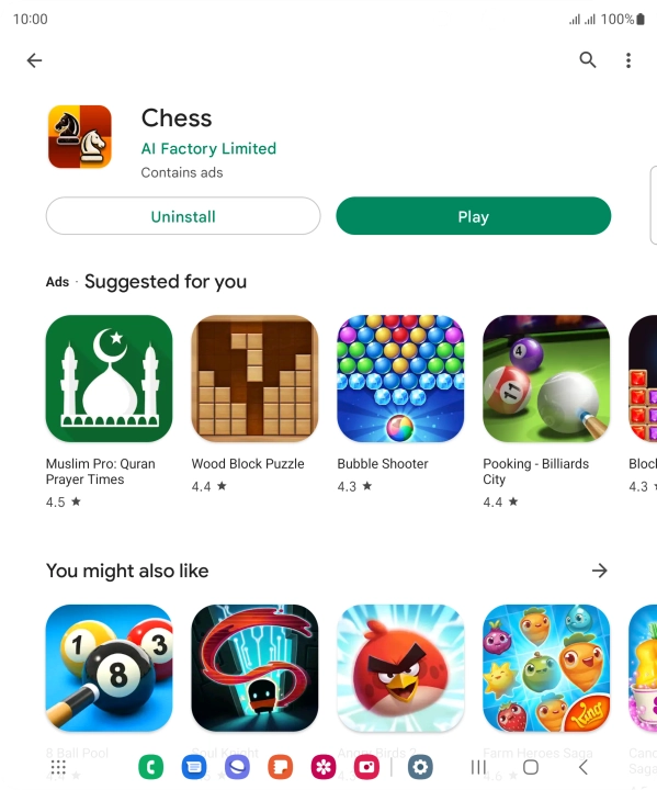 Press the Home key to return to the home screen.