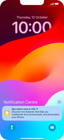 Press the required notification and follow the instructions on the screen to use the selected function.