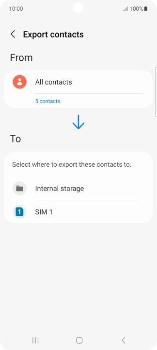 Press the name of the SIM.