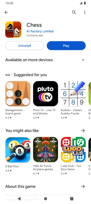 Press the Home key to return to the home screen.