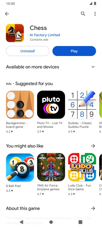 Press the Home key to return to the home screen.
