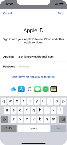 Press the field next to 
