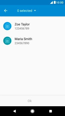 Press the drop down list.