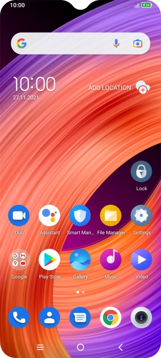 When the battery charging icon is displayed, the battery is charging.