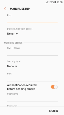 Press the drop down list below 