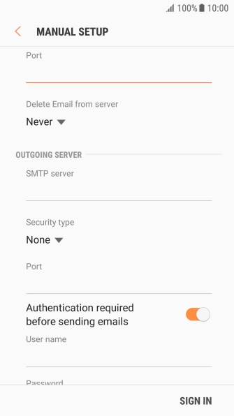 Press the drop down list below 