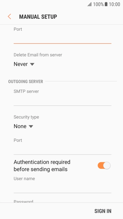 Press the drop down list below 