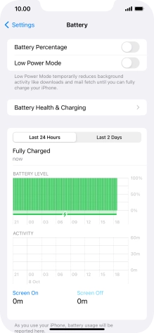 Press Battery Health & Charging.