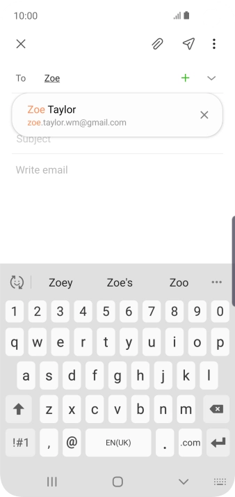 Press the required contact.