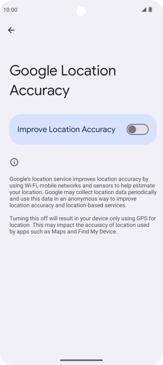 If you press the indicator next to 