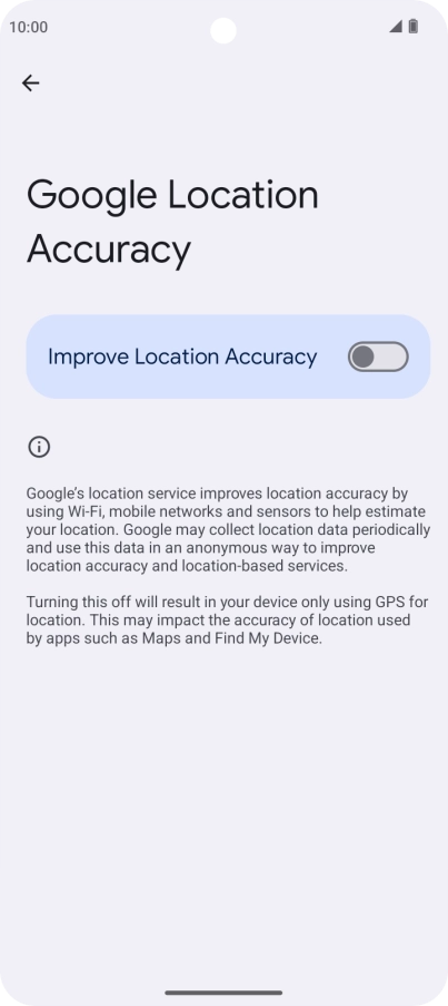 If you press the indicator next to 