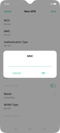 Key in 03 and press OK.