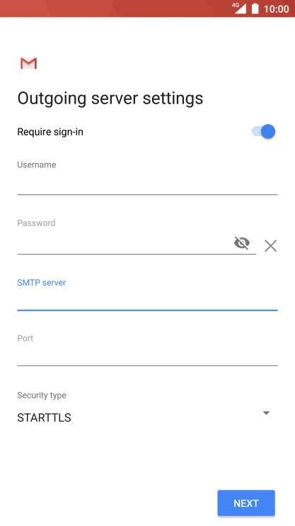 Press the field below 