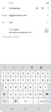 Press the required contact.