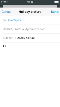 Press and hold the text input field until a pop-up menu is displayed.