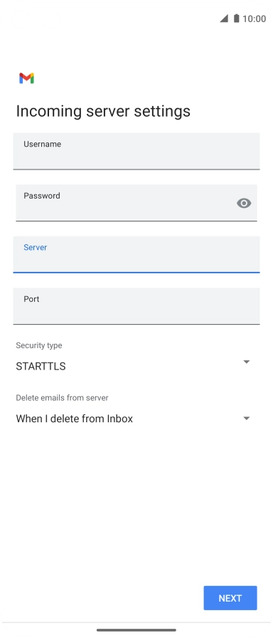 Press the field below 