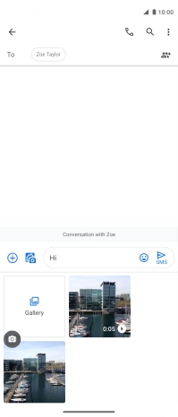 Press Gallery and go to the required folder.