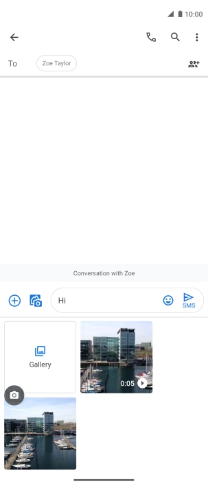 Press Gallery and go to the required folder.