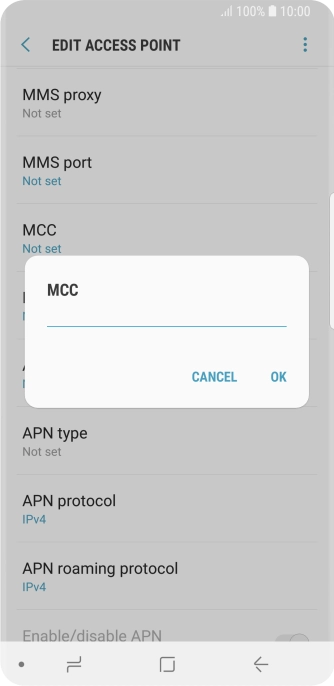 Key in 505 and press OK.