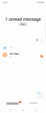 Press the menu icon.