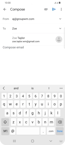 Press the required contact.