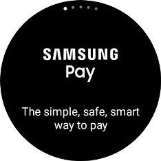 Press and hold the Return key to activate Samsung Pay.