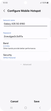 Press the field below 