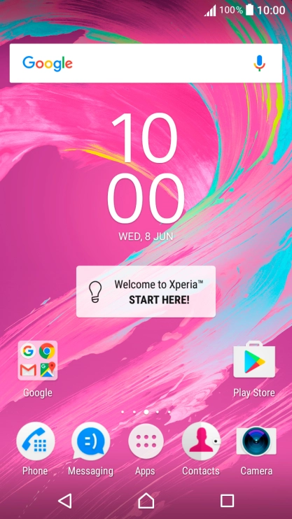 Slide two fingers downwards starting from the top the screen.