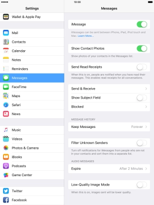 Press the Home key to return to the home screen.