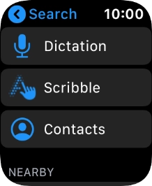 Press Dictation to activate voice control.