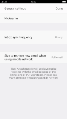 Press the field next to 