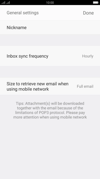 Press the field next to 