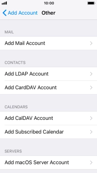 Press Add Mail Account.