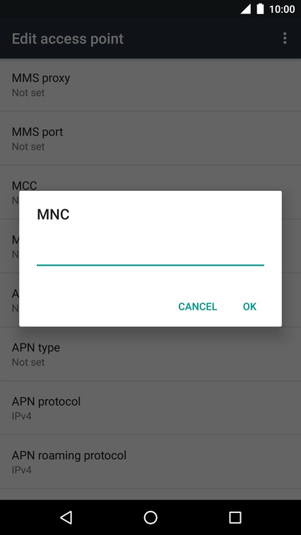 Key in 03 and press OK.