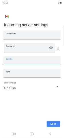 Press the field below 