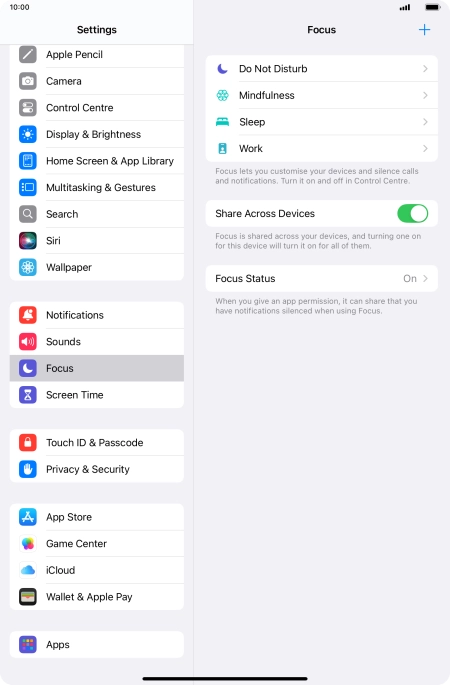 Press Do Not Disturb.