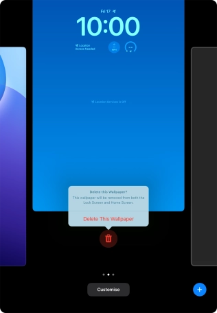 Press Delete This Wallpaper.