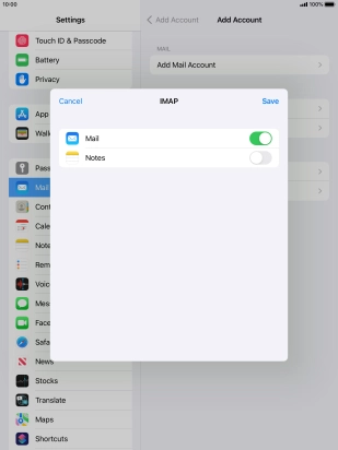 Press Save. Your email account has now been set up. To select more settings for incoming and outgoing server, proceed with the following steps.