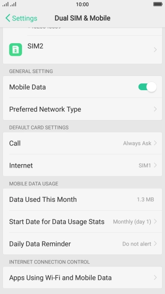 Press Apps Using Wi-Fi and Mobile Data.