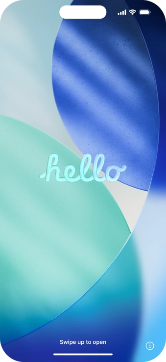 Slide your finger upwards starting from the bottom of the screen.