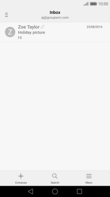 Press the Home key to return to the home screen.