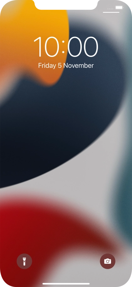 Slide your finger upwards starting from the bottom of the screen.