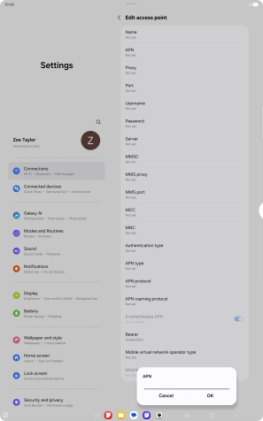 Key in live.vodafone.com and press OK.